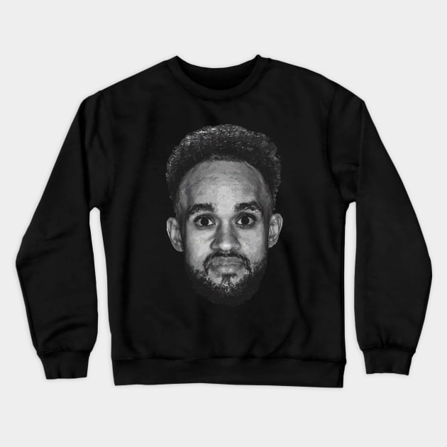 Derrick White Funny Vintage Face Crewneck Sweatshirt by rattraptees